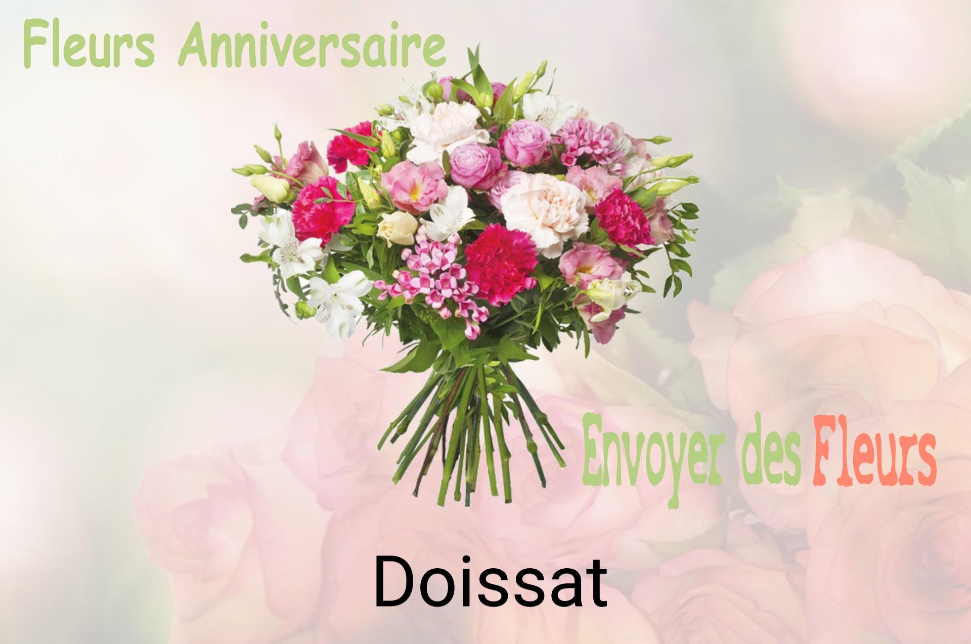 Bouquet de fleurs d’anniversaire livré à Doissat